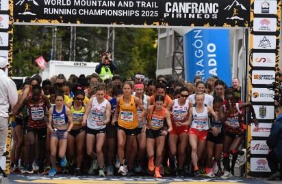 Inicio de una de las pruebas femeninas