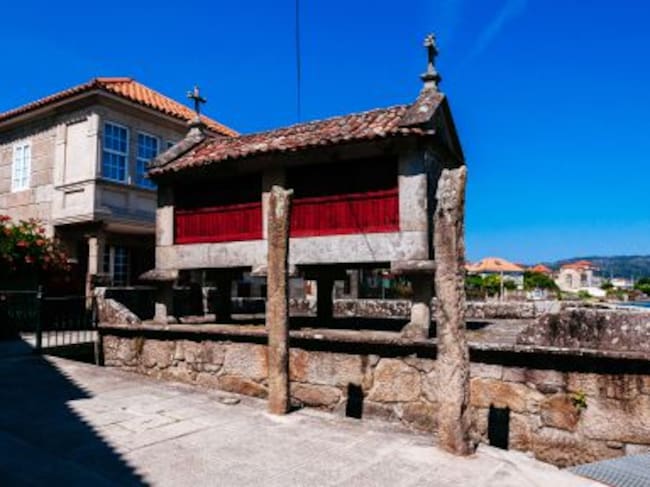Un hórreo en Combarro, Pontevedra.