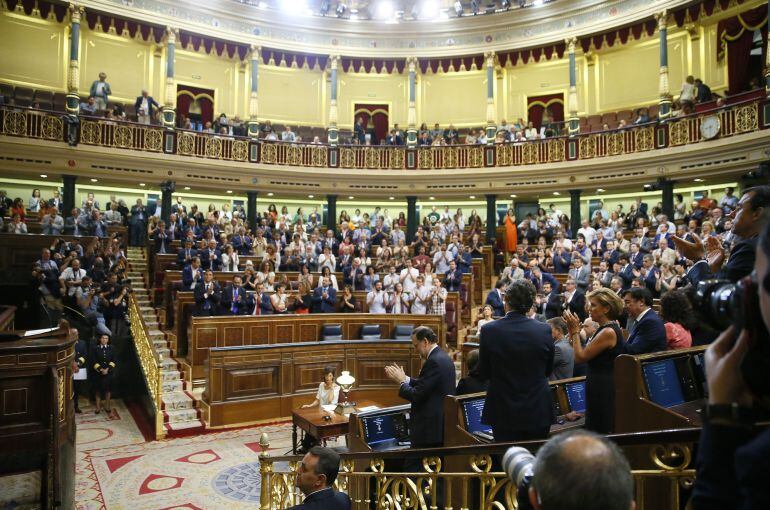 Un momento de la tercera sesión del debate de investidura en el Congreso de los Diputados.