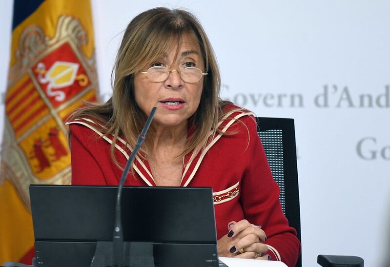 La ministra d'Habitatge, Conxita Marsol, durant la presentació de les primeres dades extretes del Sistema d’informació dels Contractes d’Arrendament (SICAR)