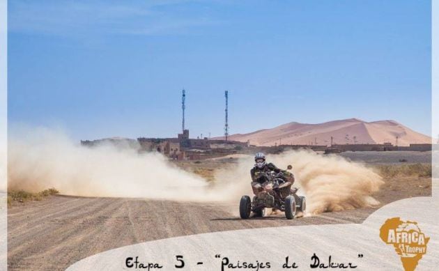 Imagen de un quad en anteriores ediciones del Africa Trophy