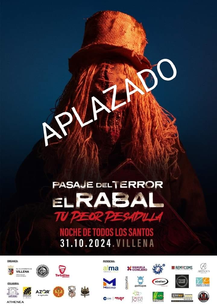 Cartel del evento aplazado