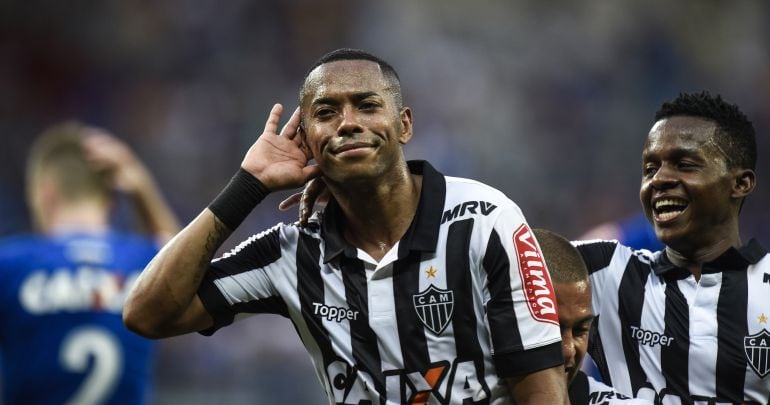 Robinho, en un partido con el Atlético Mineiro.