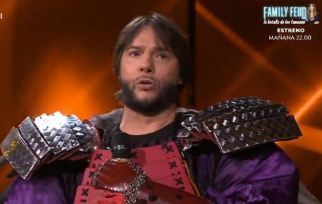 Joaquín Cortés, segundos después de quitarse la máscara y ganar Mask Singer 2