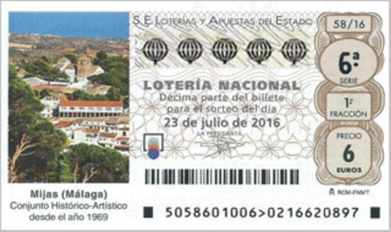 Billete de Lotería Nacional