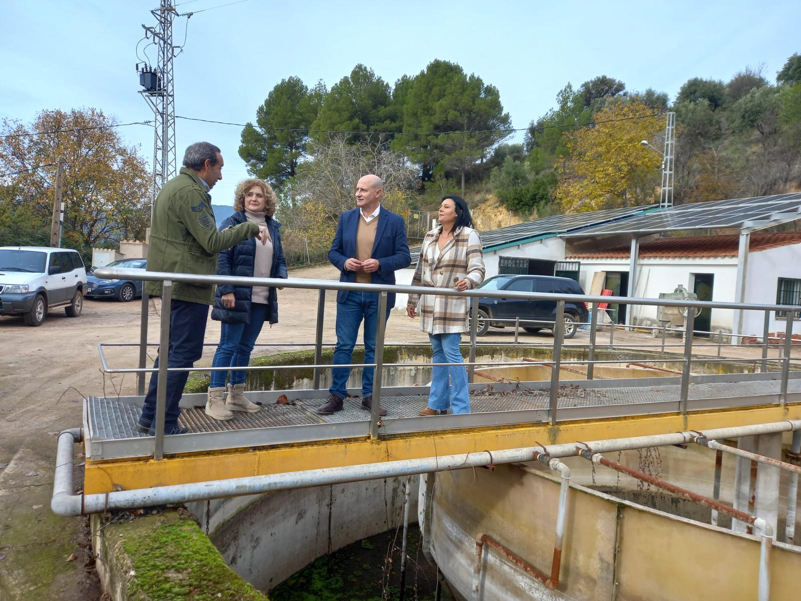 Visita obras depuradora de Orcera
