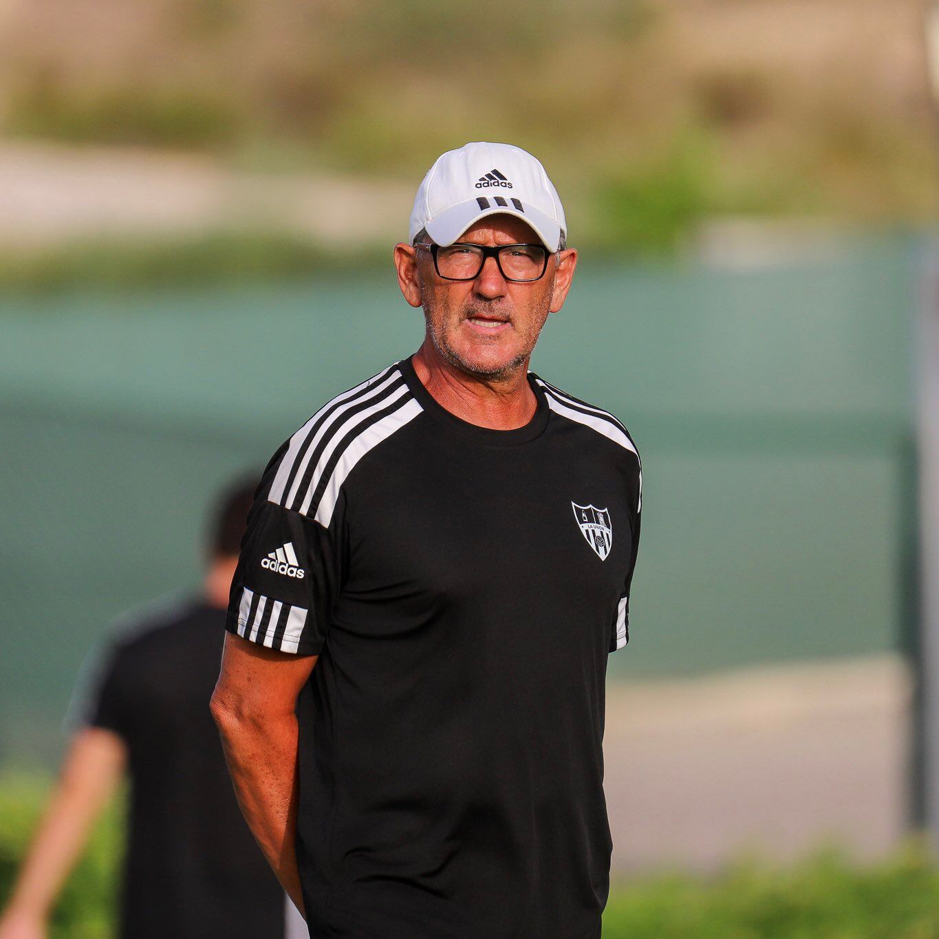 Manolo Palomeque durante un entrenamiento con el combinado unionense