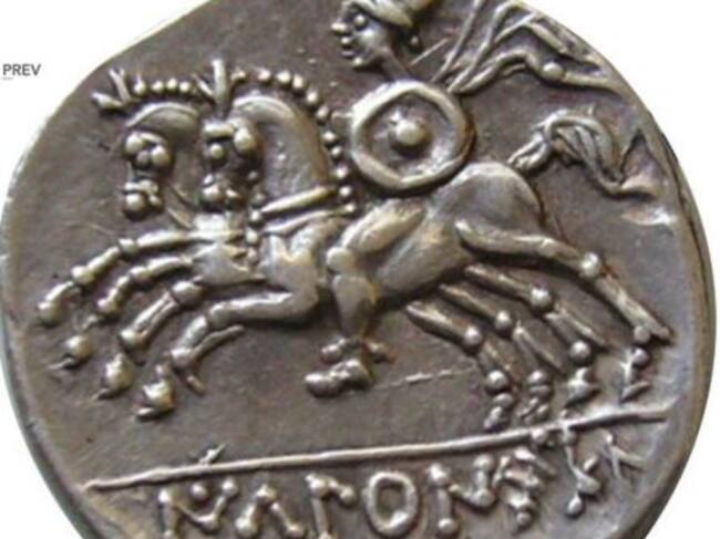 Moneda olcade emitida en el siglo II a. d. C localizada en la actual Arcas.