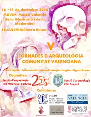 Cartel anunciador de las jornadas de arqueología