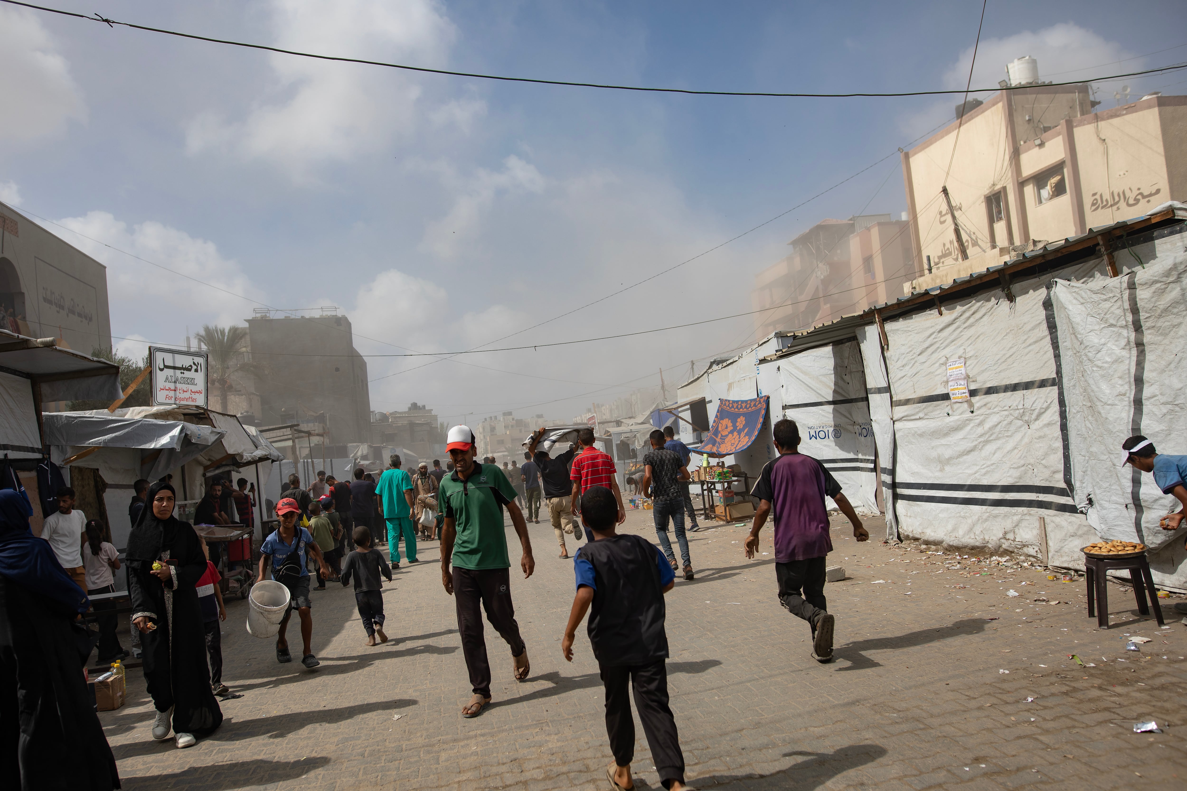 Gaza, durante un ataque de Israle el pasado 25 de agosto. EFE/EPA/HAITHAM IMAD