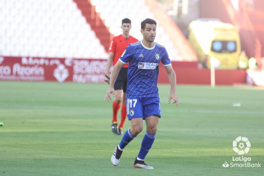 Andy en el partido con el Burgos CF ante el Albacete de esta temporada, en el que se lesionó. / Foto: LFP