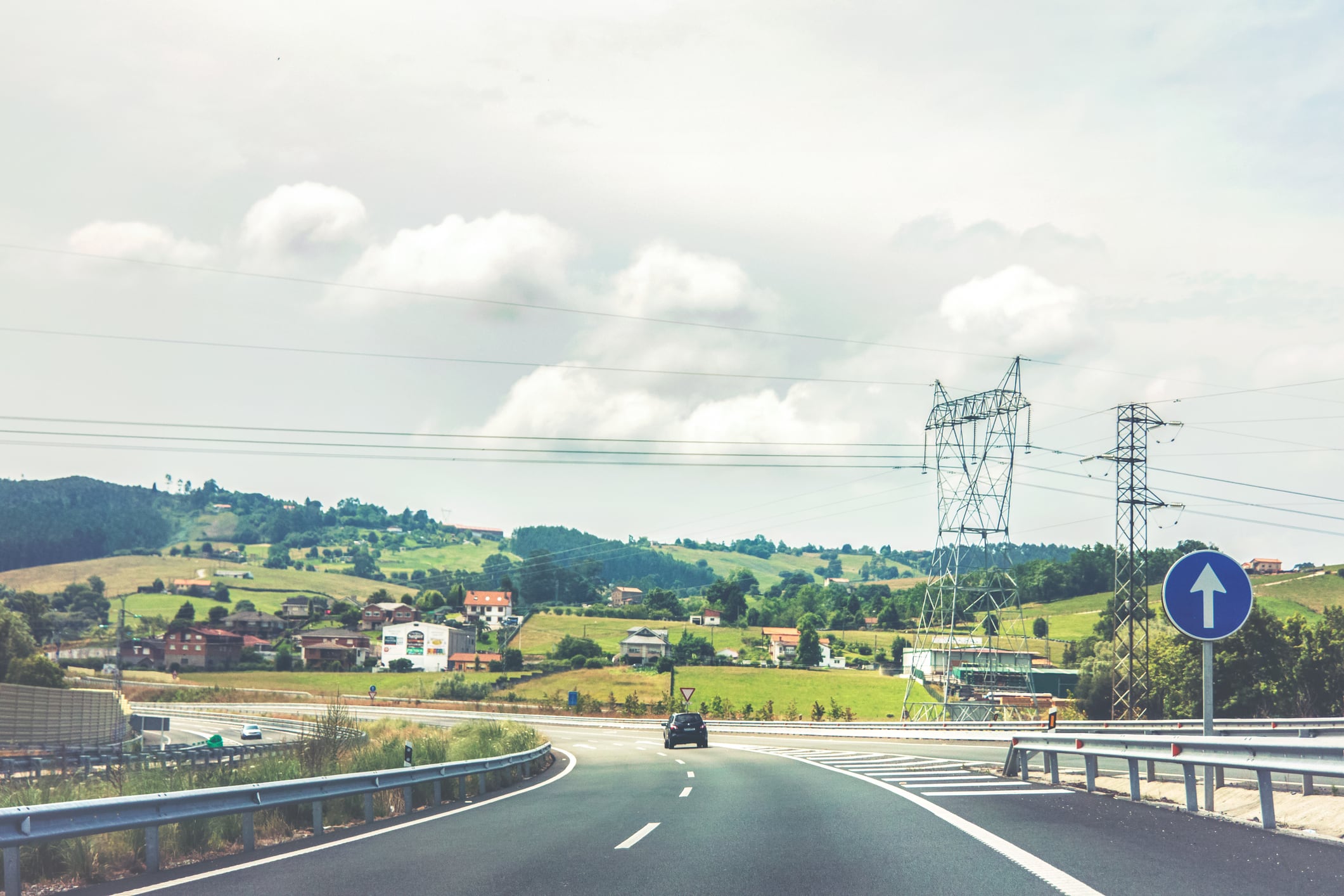 Autovía en Cantabria