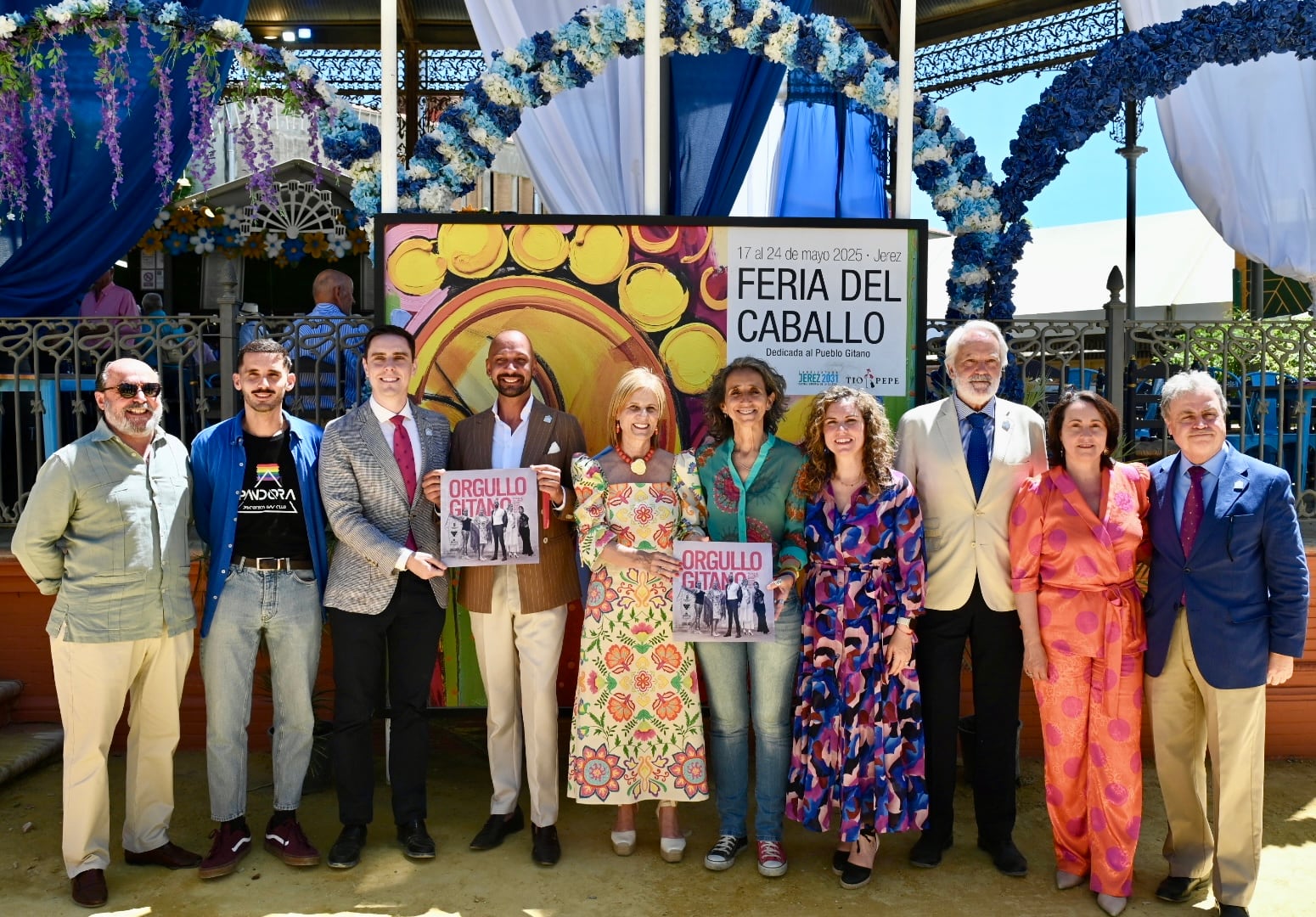 Fernando Soto durante su presentación como pregonero del Orgullo de Jerez