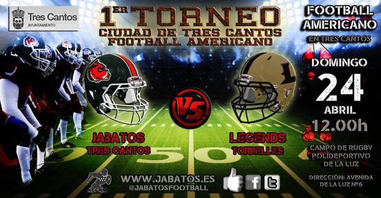 El equipo de football americano disputa el I Torneo Ciudad de Tres Cantos