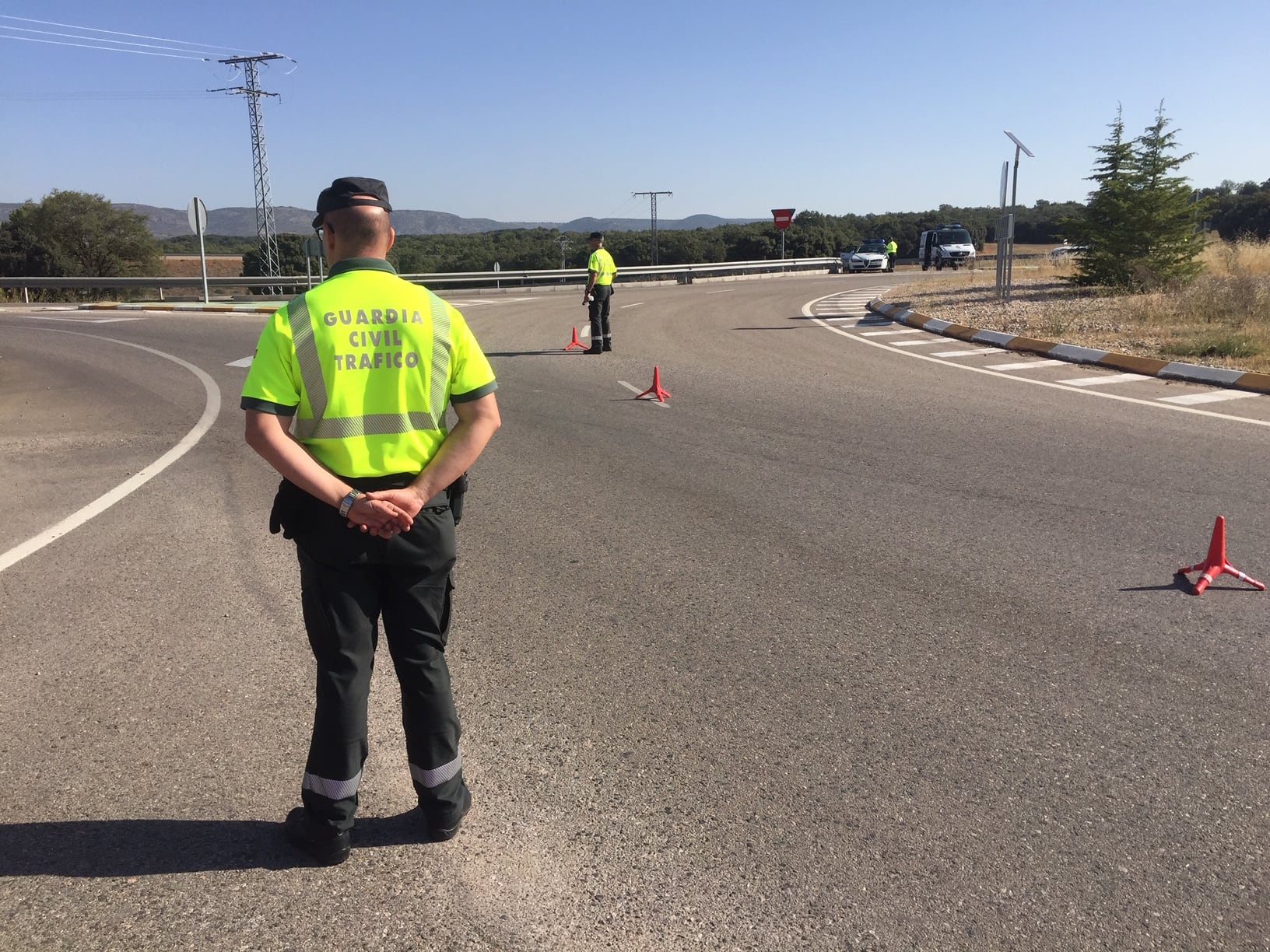 Fotografía de archivo de un control de la Guardia Civil en Cuenca