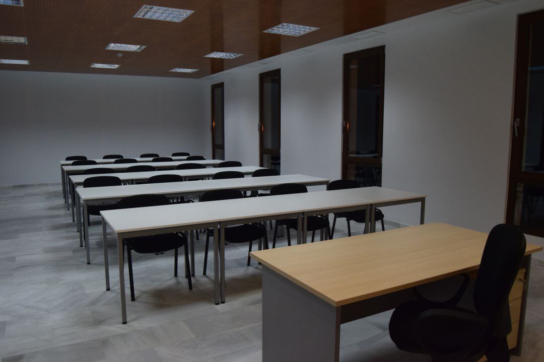 Aula de la Casa Nova de Calp, centro en el que se impartirán cursos de verano.