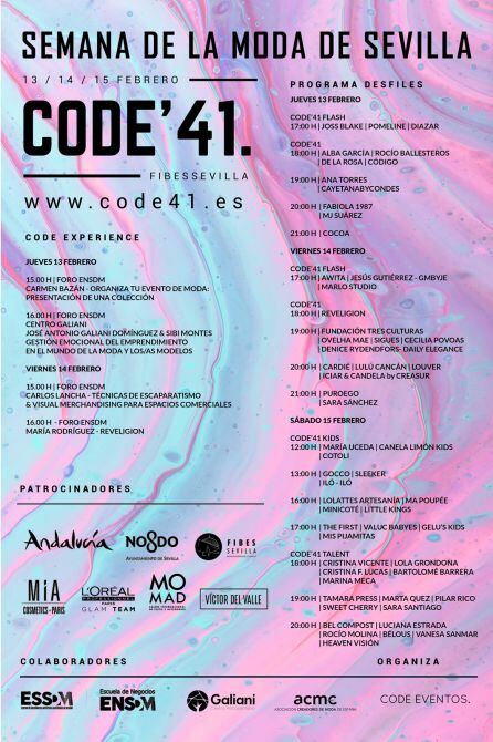 Programa de la próxima edición de Code´41