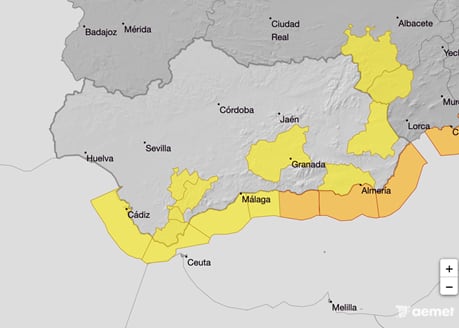 Previsión de la Aemet para estos días
