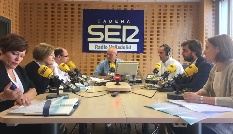 Debate de la Junta de Portavoces en el estudio de Radio Valladolid