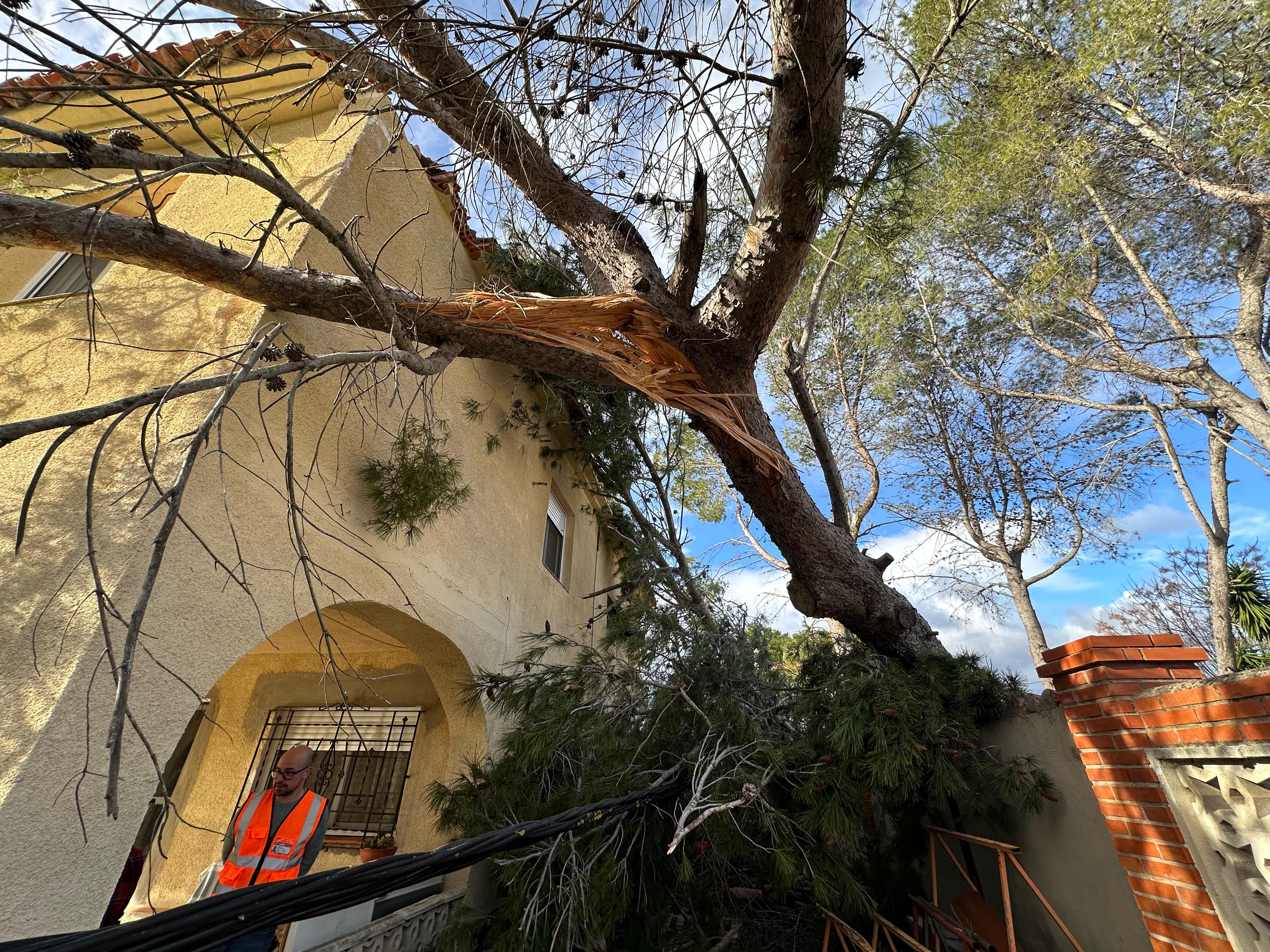 Así ha quedado casa de Inés y José. Fuente: Radio Xàtiva Cadena SER