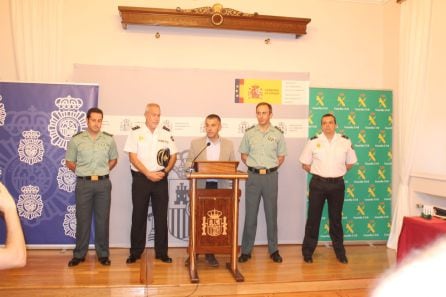 Rueda de prensa con la presentación de la operación conjunta entre la Policía Nacional y la Guardia Civil