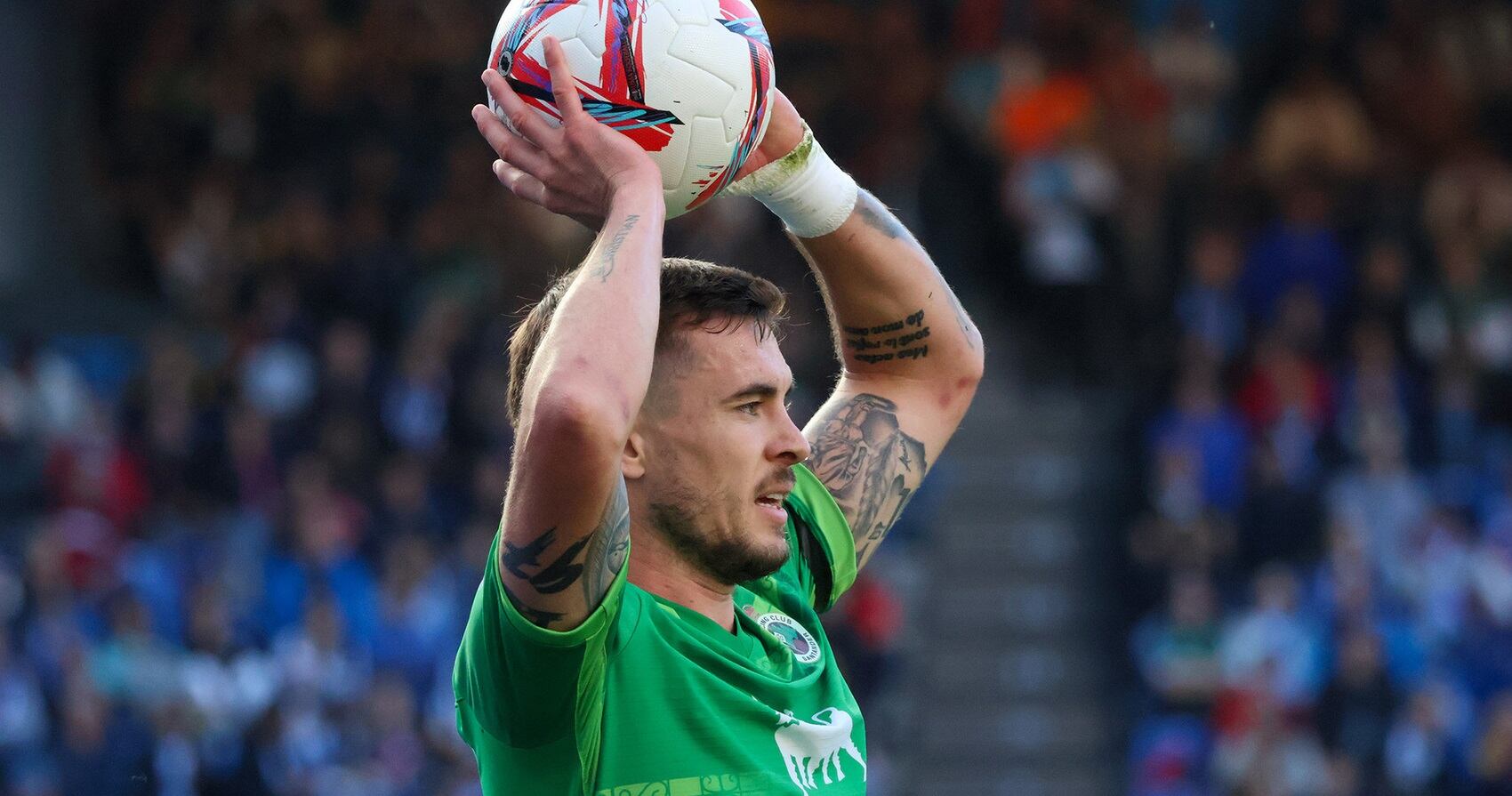 Clément Michelin, durante el partido contra el Albacete.