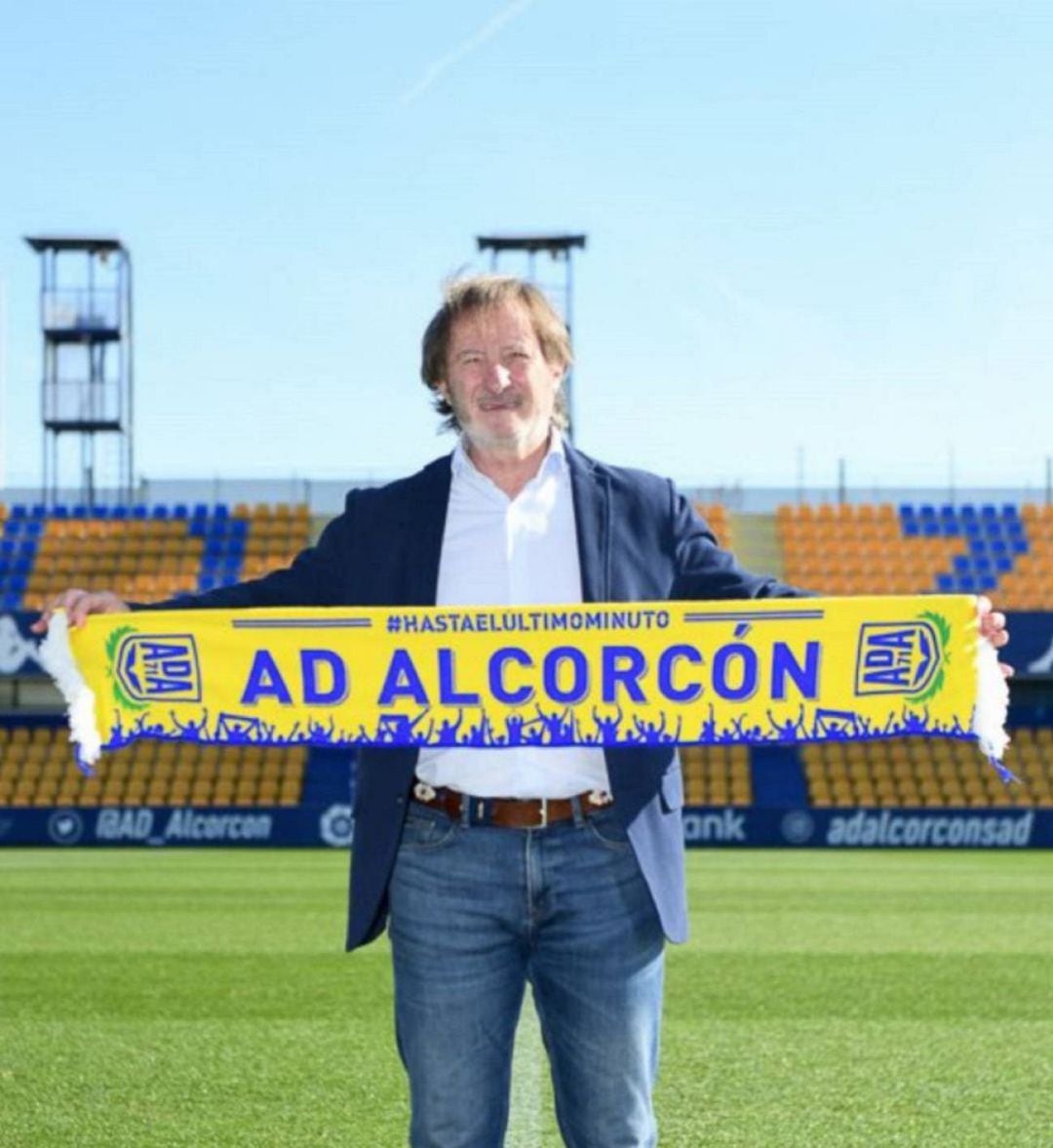 Anquela en su presentación como entrenador del Alcorcón (archivo)