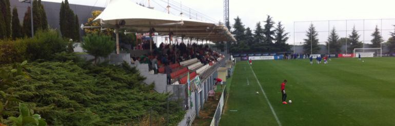 Tribuna principal del Cerro del Espino o Ciudad Deportiva Wanda Atlético de Madrid 