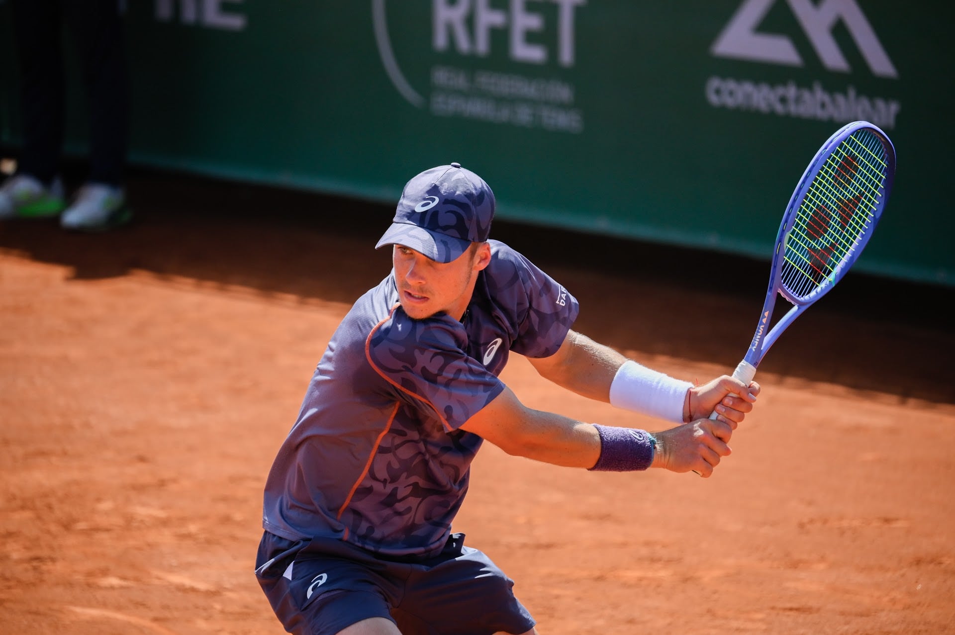 El lituà Vilius Gaubas en un moment de la final que va guanyar.