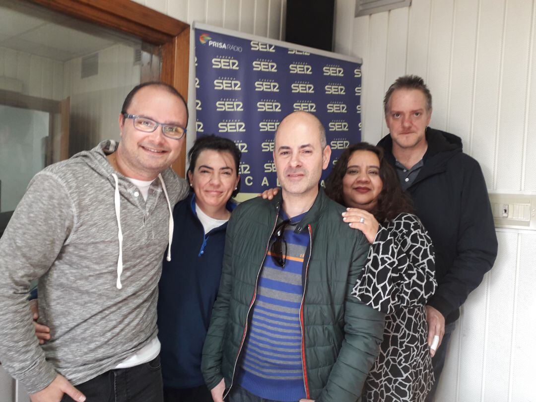 Trabajadores del aparcamiento de Santa Margarita.