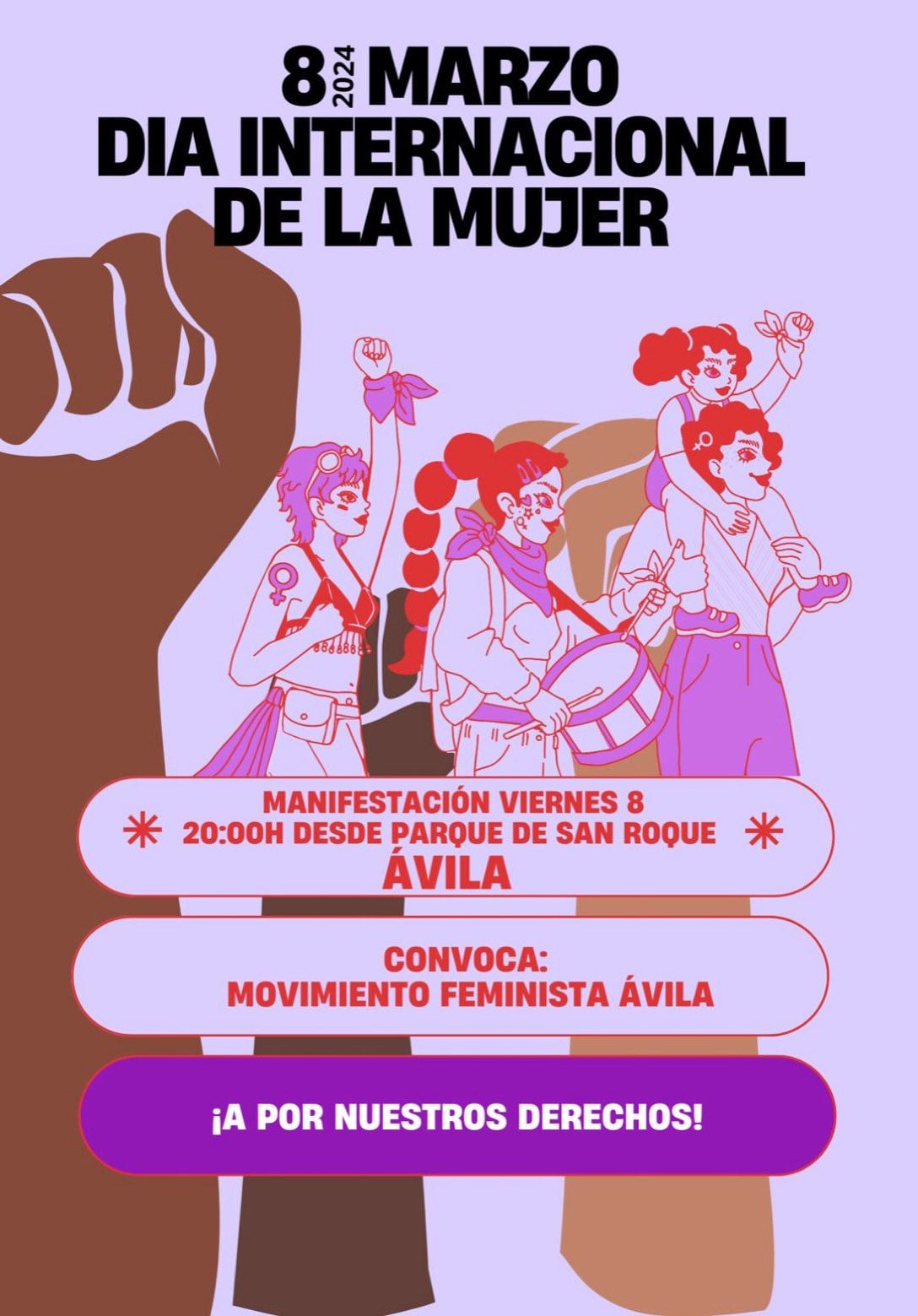 Cartel del Movimiento Feminista de Ávila