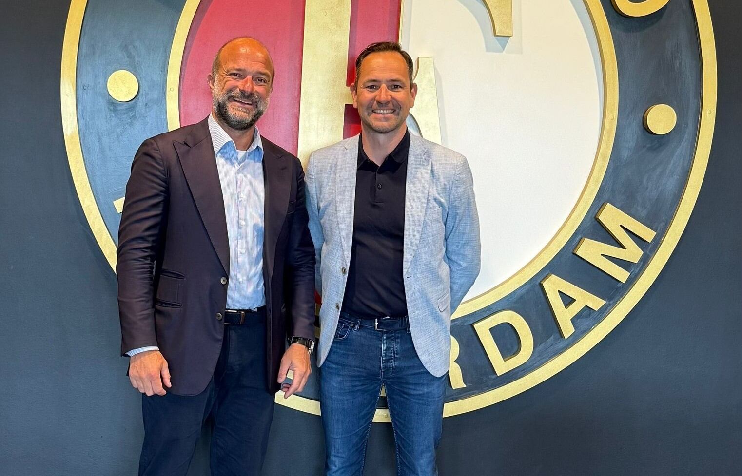 Pedro Heredia, vicepresidente del Hércules CF, en las instalaciones del Feyenoord Rotterdam