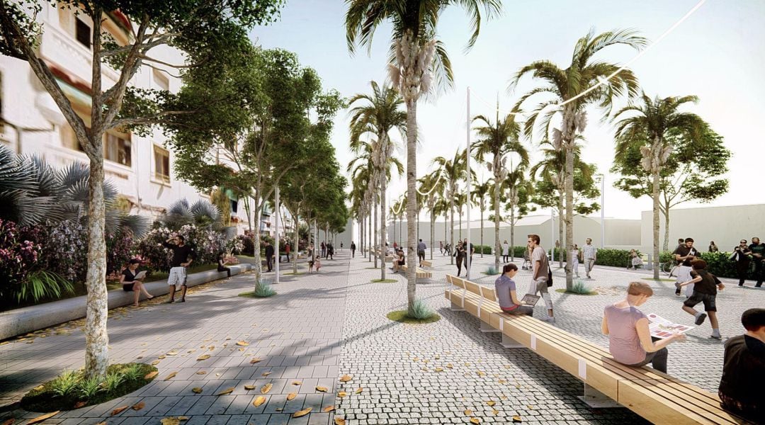 Imagen del proyecto de reurbanización de Padre Esplá, facilitada por el Ayuntamiento.