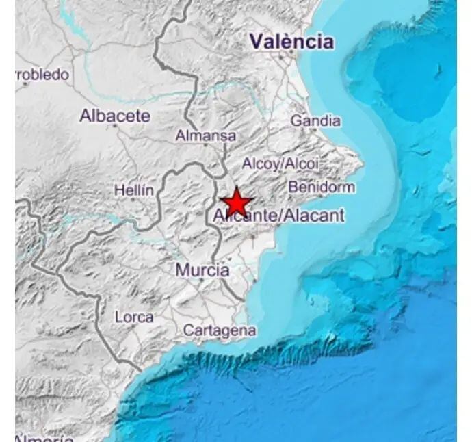 Pequeño terremoto sacude el noroeste de Elda.