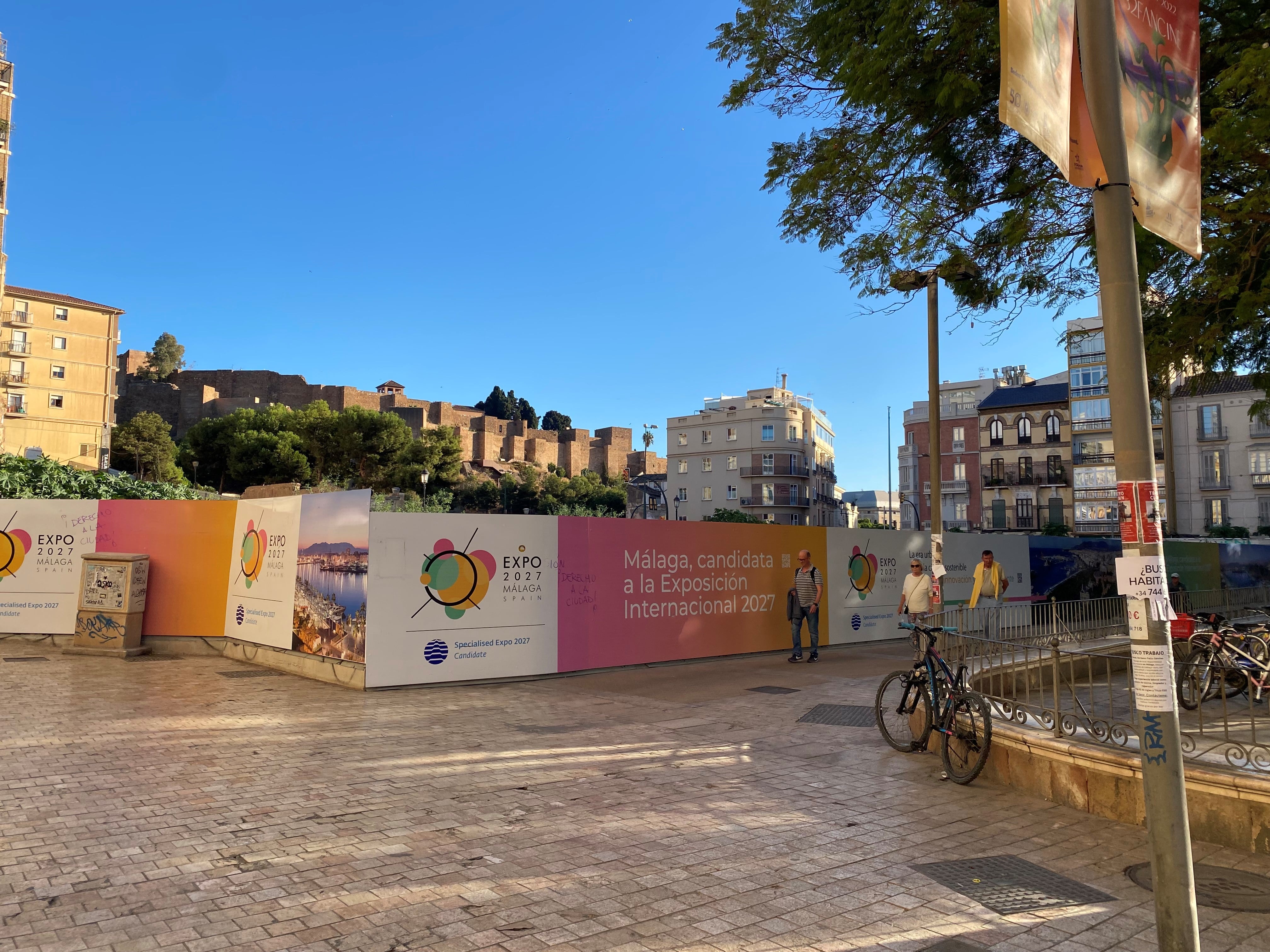 Solar de los antiguos cines Astoria y Victoria e la plaza de la Merced (Málaga)