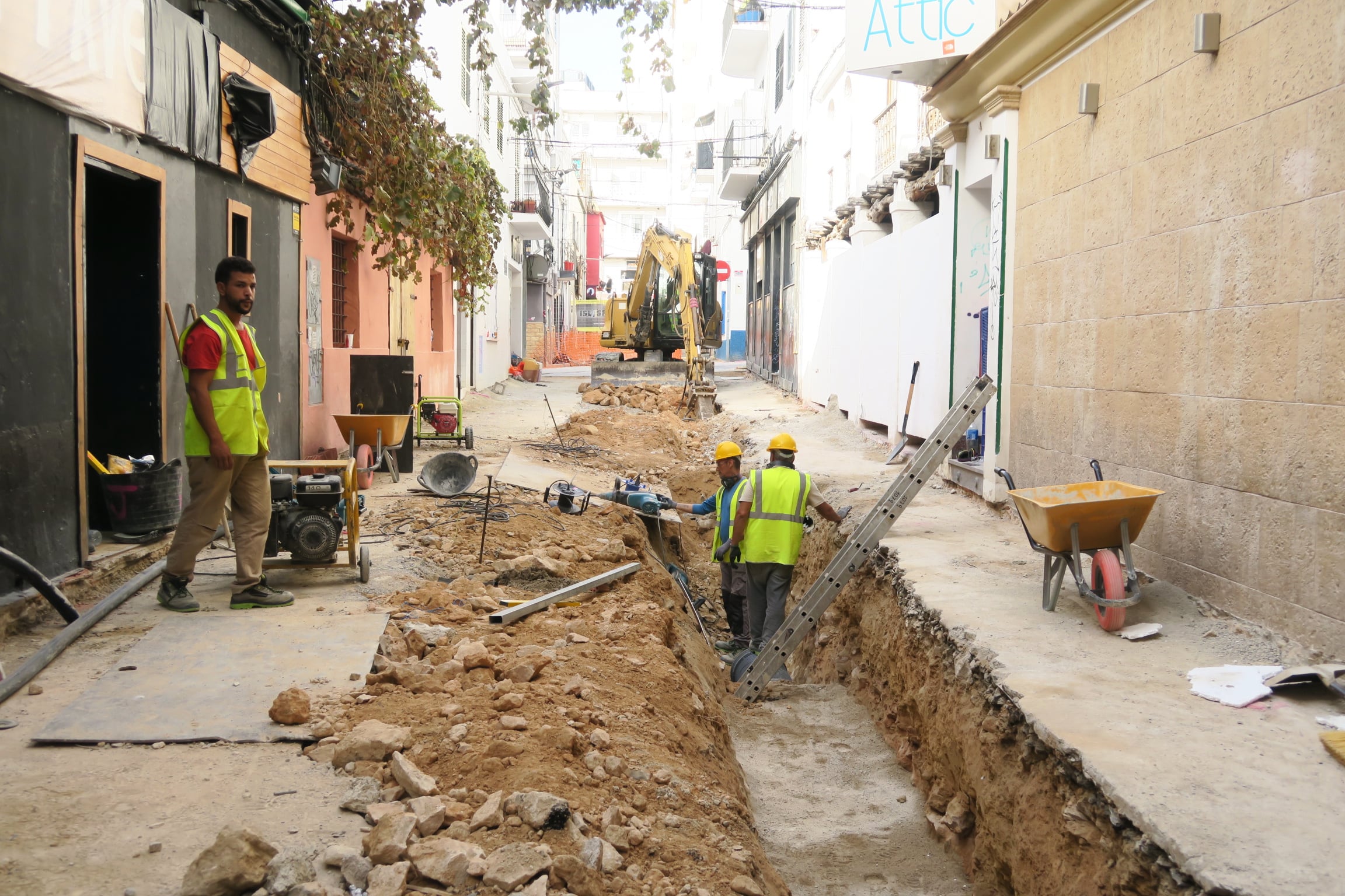 Imagen de archivo de obras en el casco urbano