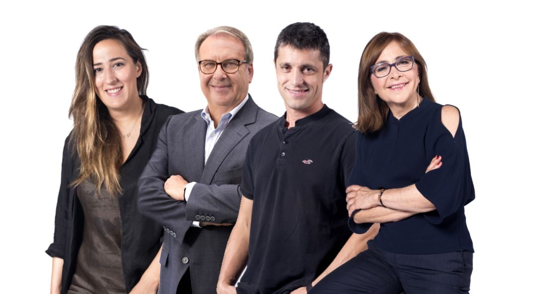 Carla Turró, Josep Cuní, Sique Rodríguez y Rosa Badía, conductores de los principales programas de la SER en Cataluña