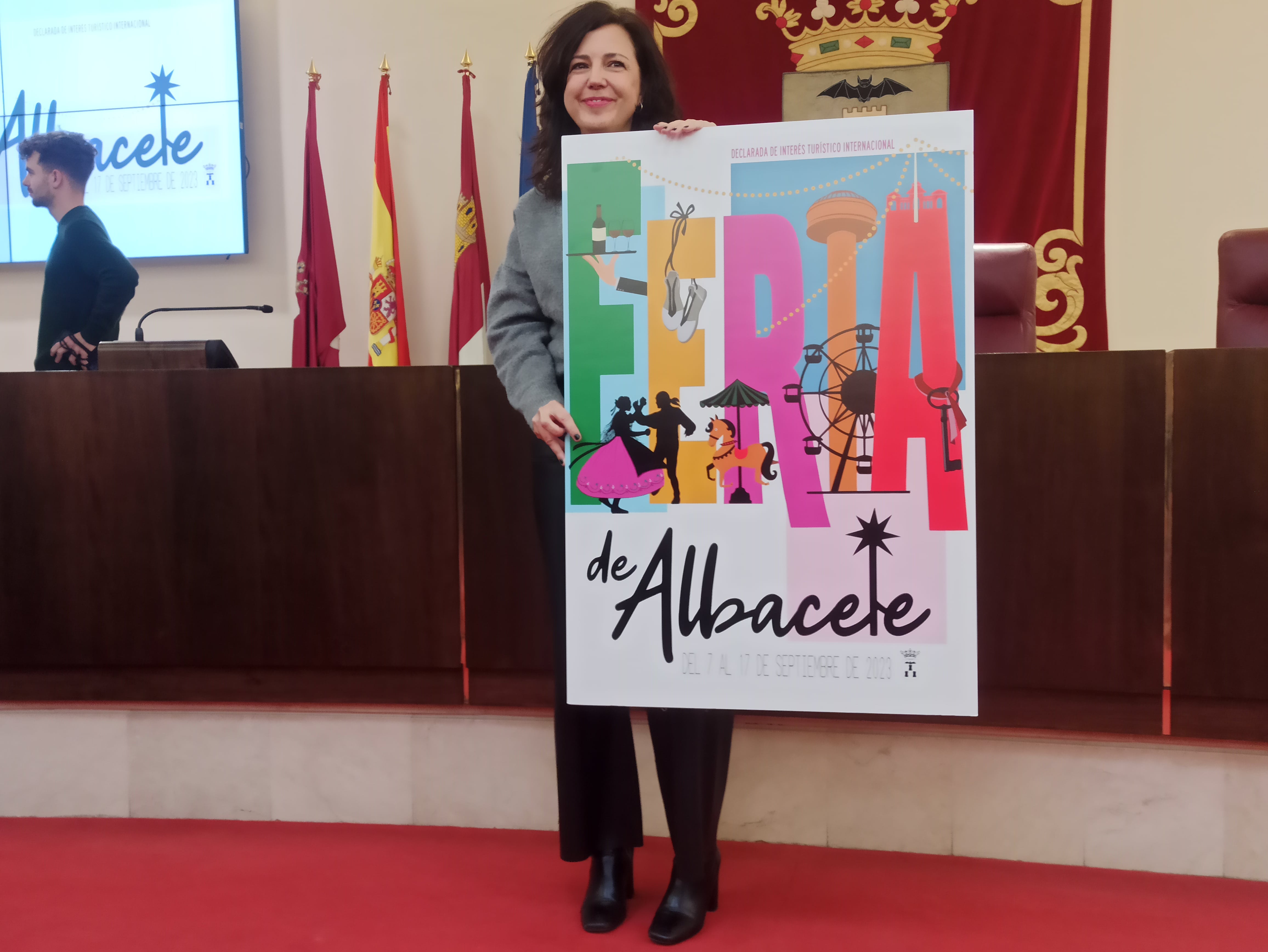 Rosana Sánchez, ganadora del concurso de carteles para la Feria de Albacete 2023 | Imagen: Pedro Miguel González