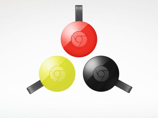 Varios colores del nuevo Chromecast