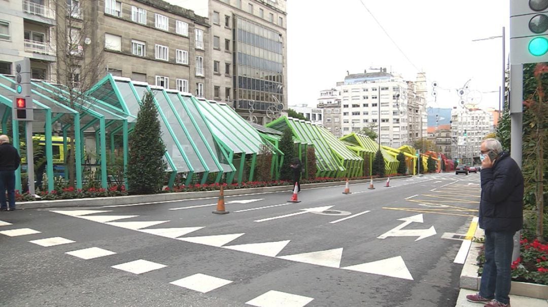 Rampas de Gran Vía en Vigo.