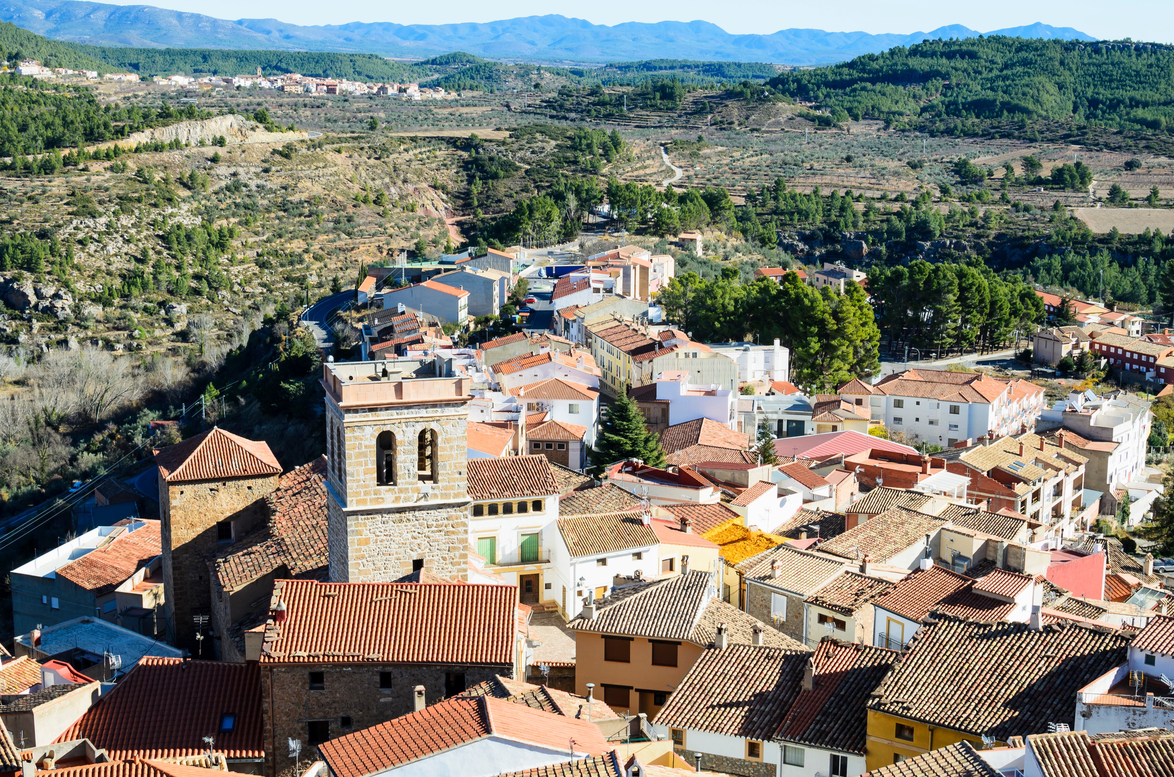 Vista aérea del municipio de Bejís (Castellón) en una imagen de archivo.