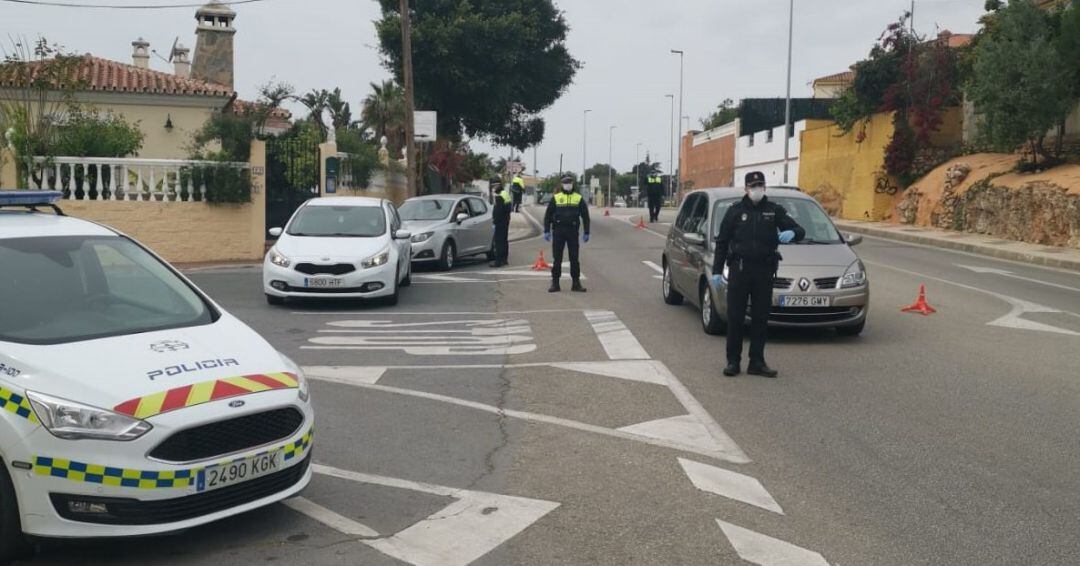 Control en el municipio malagueño de Rincón de la Victoria