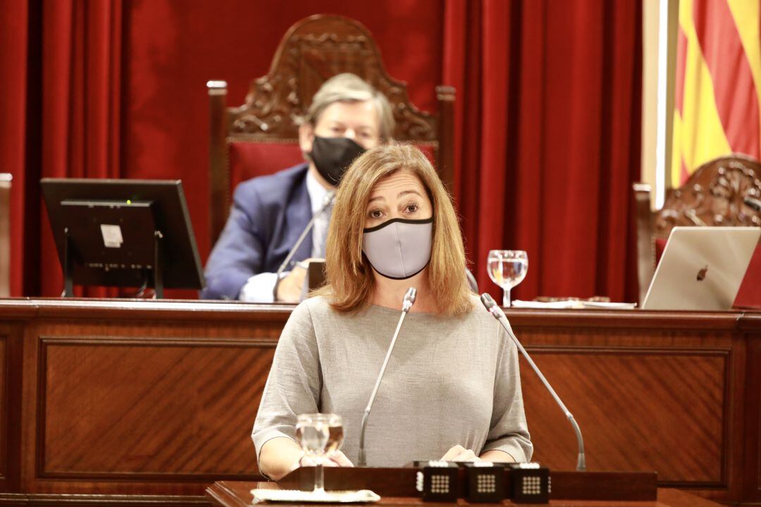 Imagen de archivo de la presidenta del Govern, Francina Armengol, en el Parlament