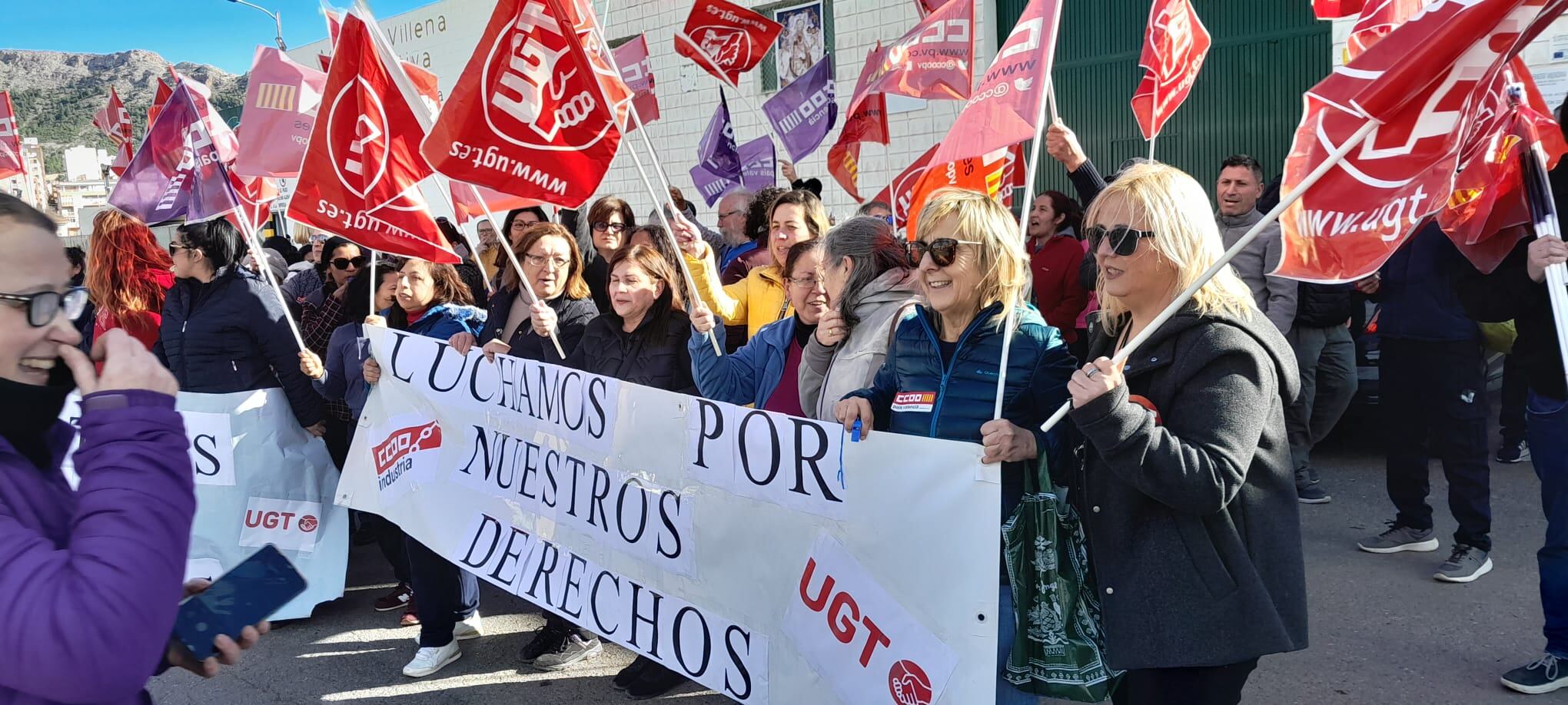 Momento de la protesta