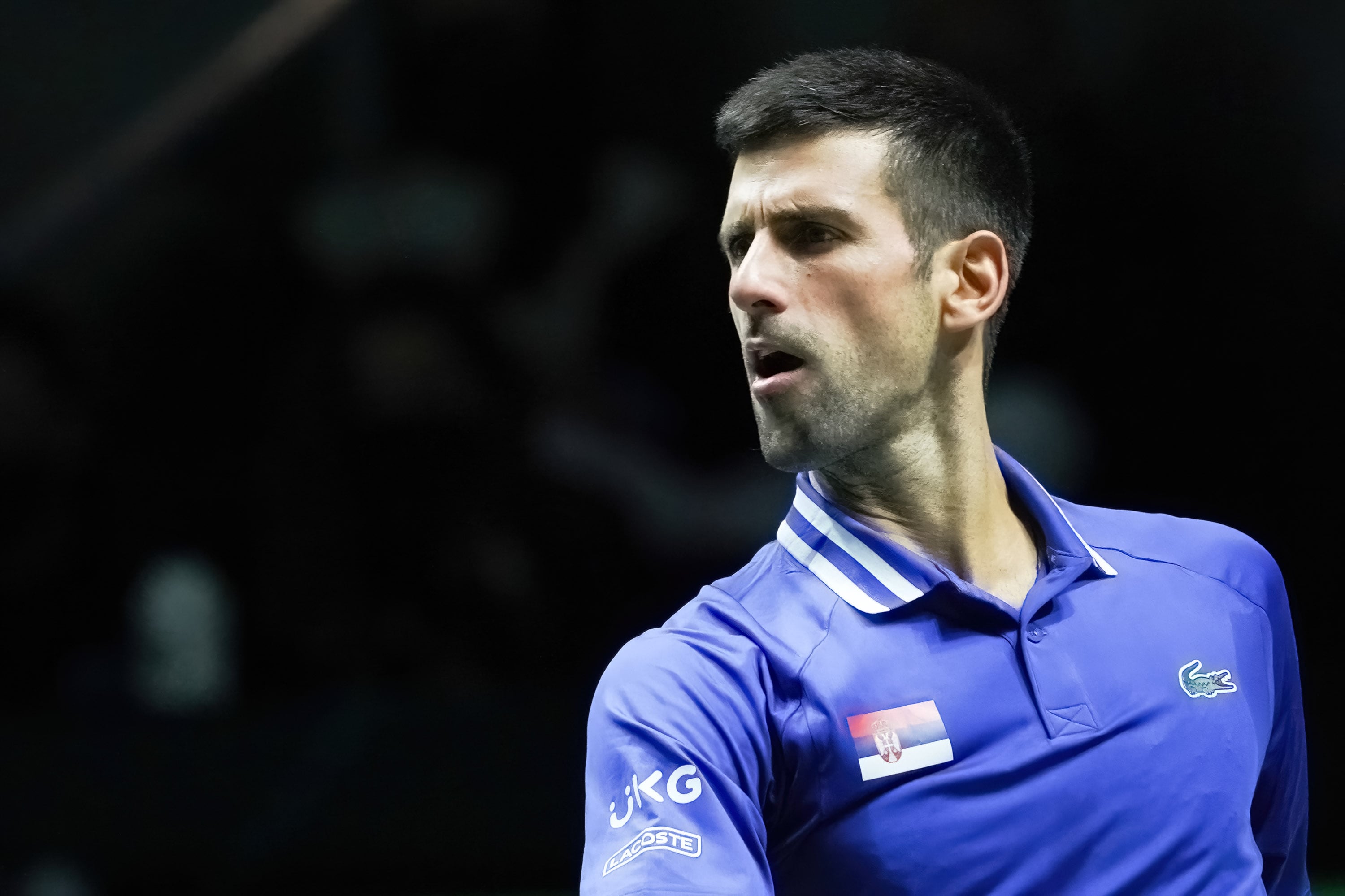 Novak Djokovic, durante un partido de Serbia en la Copa Davis (Photo by Atilano Garcia/SOPA Images/LightRocket via Getty Images)