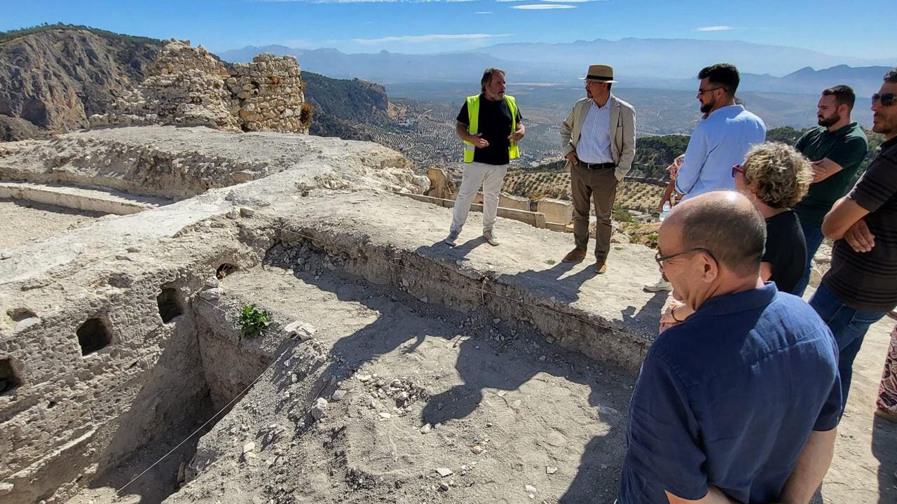 Puerta original de entrada al Castillo de Moclín (Granada) descubierta en las últimas excavaciones