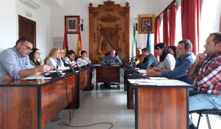 Momento de la sesión del pleno en la que se debatían los Presupuestos Municipales