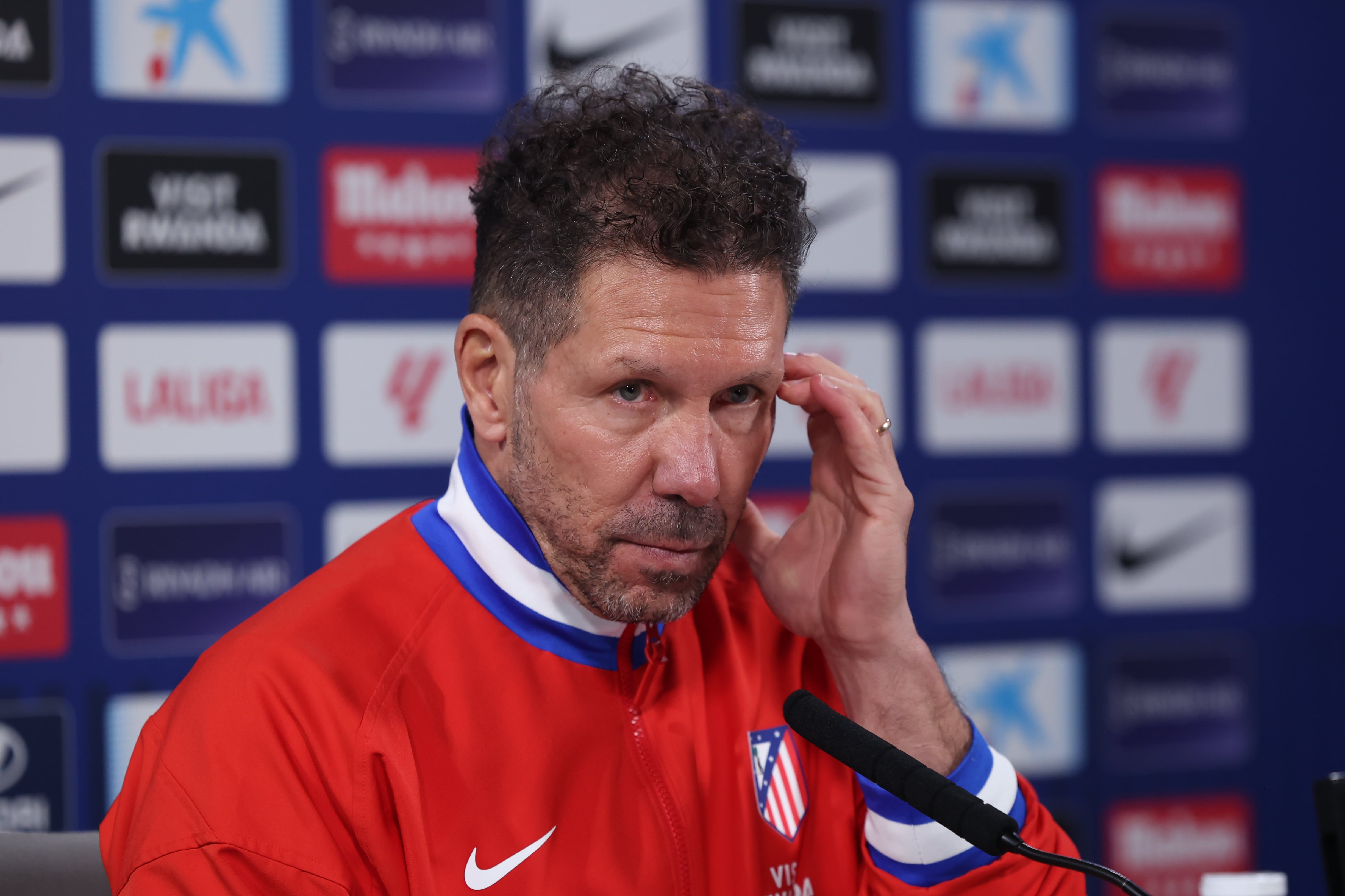 Diego Pablo Simeone en la rueda de prensa previa al partido frente al Getafe