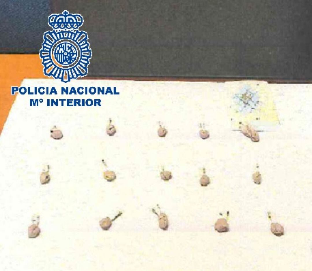 Sustancias interceptadas por la policía