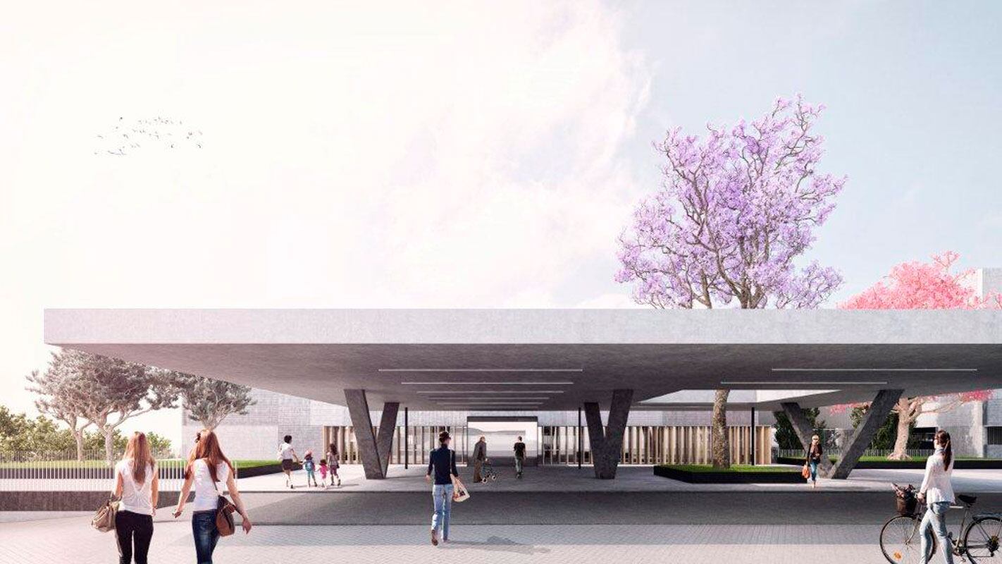 La maqueta del futur hospital d'Ontinyent